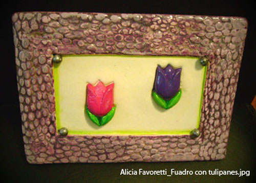Alicia Favoretti_Fuadro con tulipanes